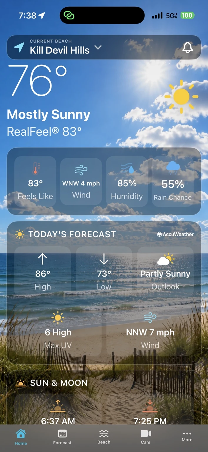 Current Nags Head and OBX conditions